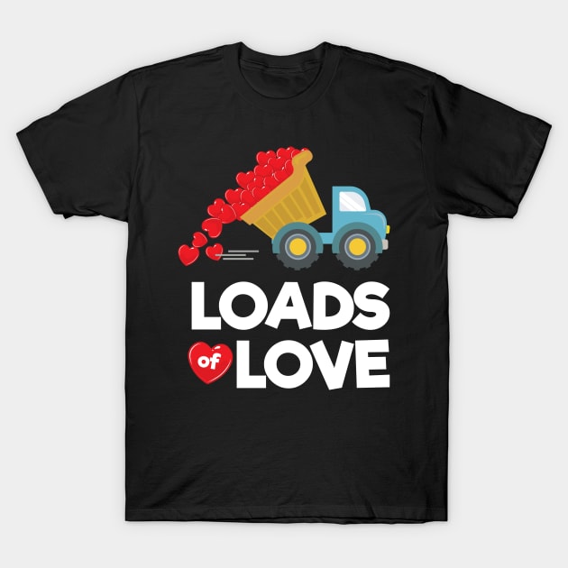 Loads of Love Valentines Day Truck T-Shirt by Pennelli Studio